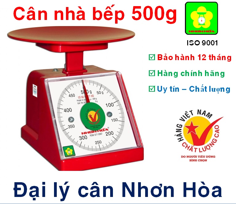 Cân nhựa 500 gram