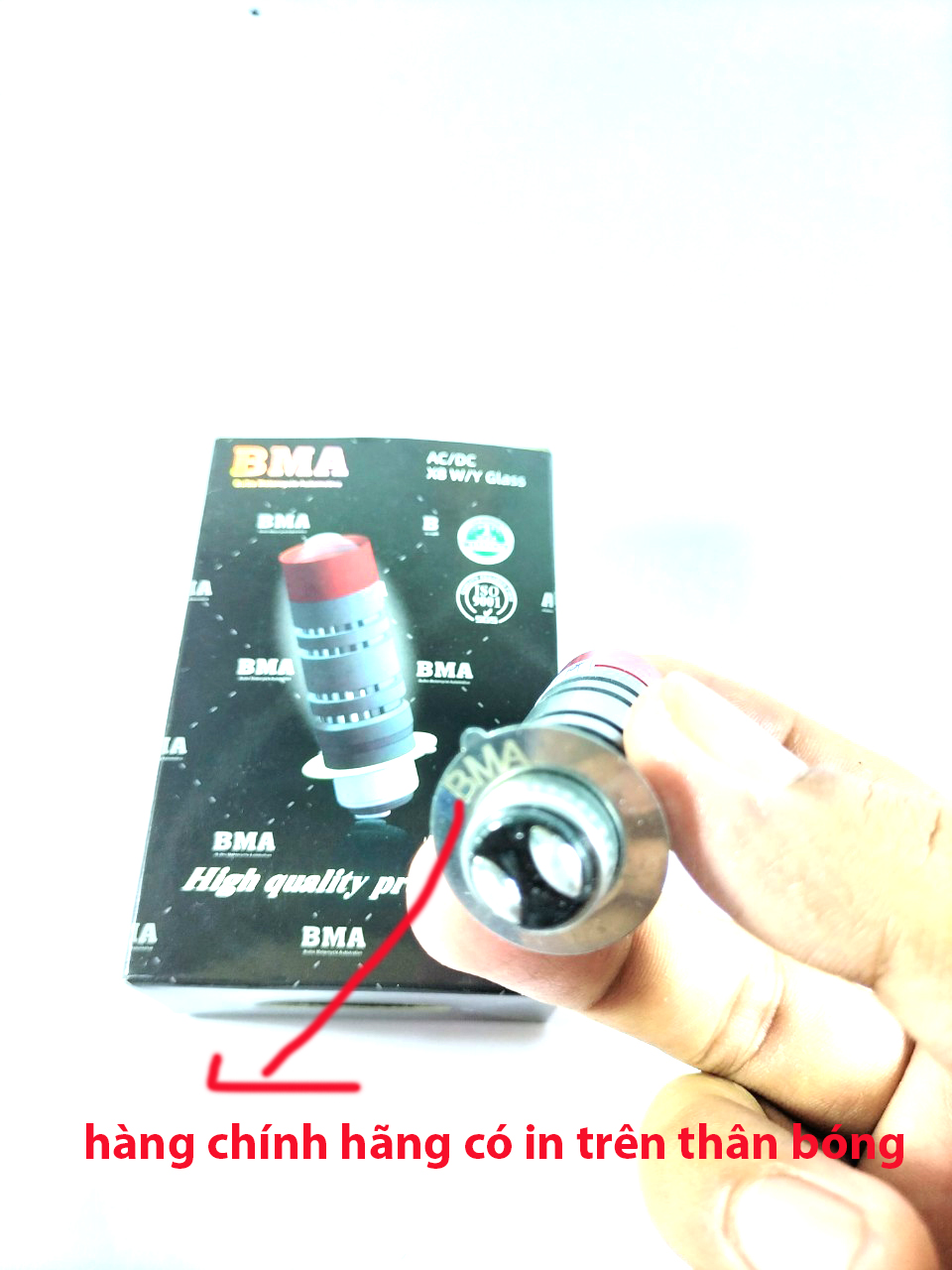 Đèn Pha Bi Cầu Chân M5 Hàng BMA Loại Tốt [ Cos Vàng - Pha Trắng ]