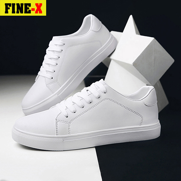 Giày nam thể thao sneaker FIN-X F10 trắng đẹp cổ cao cho học sinh đi học đi làm cao cấp Mã CDT-1
