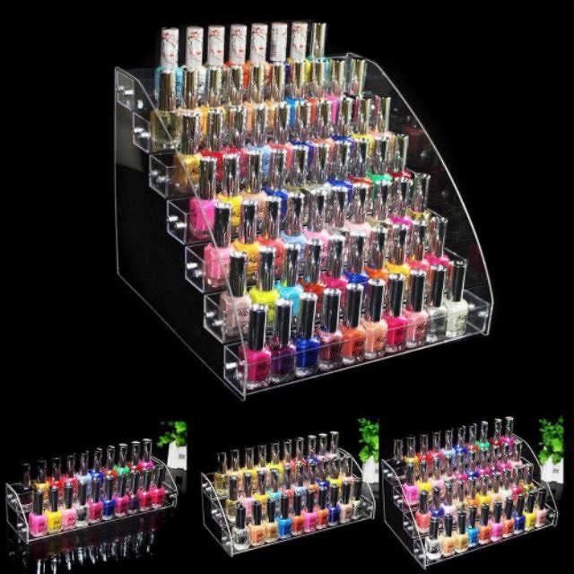 Kệ mica trưng bày sơn móng tay, kệ đựng đồ nail