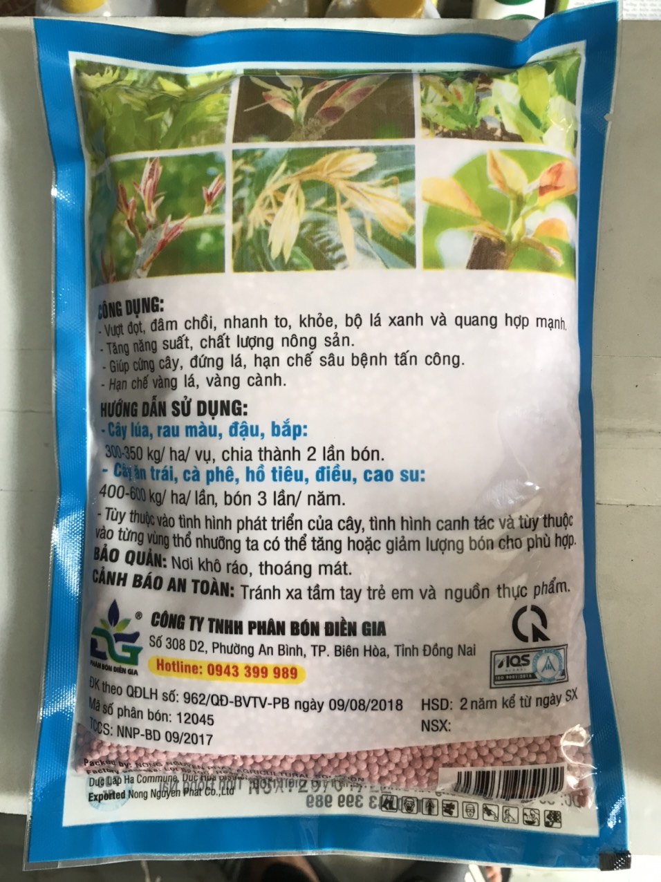 Phân NPK 16-16-8 gói 700gam