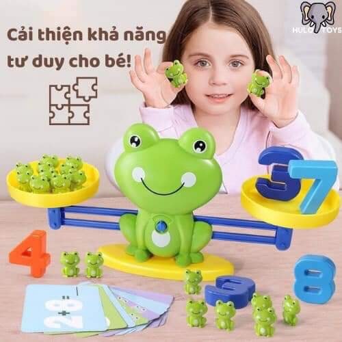 BỘ ĐỒ CHƠI ẾCH CÂN THĂNG BẰNG GIÚP BÉ HỌC TOÁN