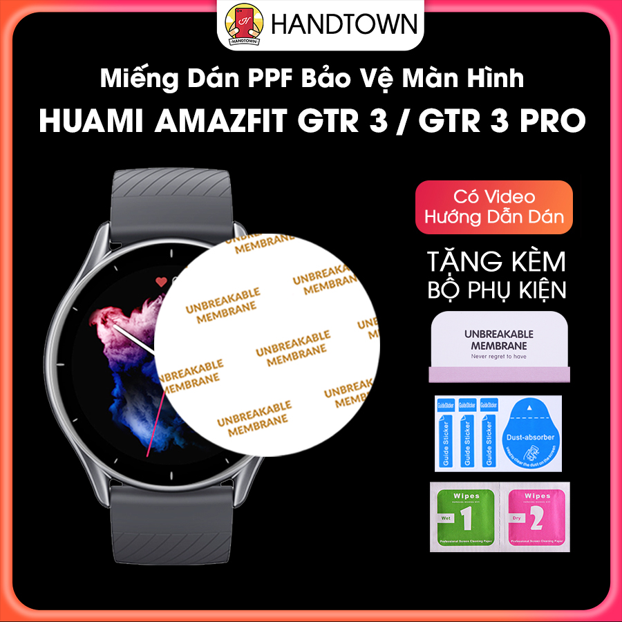 Dán PPF Bảo Vệ Màn Hình Đồng Hồ Xiaomi Huami Amazfit GTR 3 GTR 3 Pro Cường thumbnail