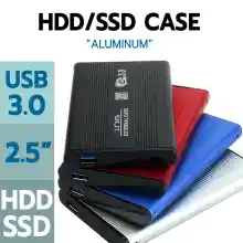 ภาพขนาดย่อของภาพหน้าปกสินค้ากล่องใส่ HDD/SSD อลูมินั่ม ขนาด 2.5" สาย USB 3.0/USB 2.0 to SATA สีดำ/แดง/น้ำเงิน/สีเงิน (External Hard Drive Enclosure USB3.0/USB2.0) จากร้าน PPK HARDWARE บน Lazada