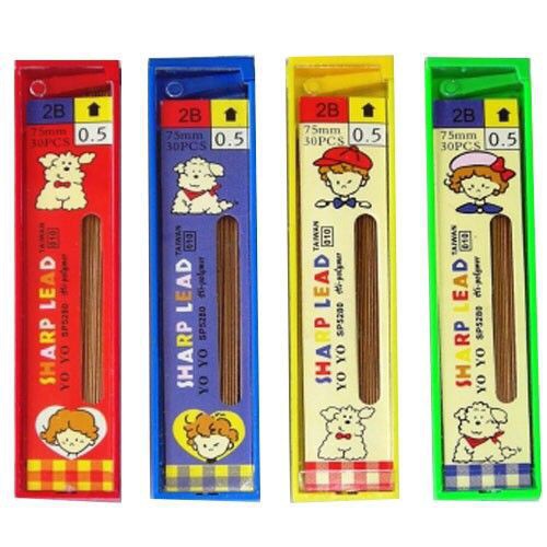 Ngòi chì bấm vàng 2b yoyo 0.5mm/0.7mm - ruột chì vàng 0.5mm / 0.7mm 2b chính hãng taiwan