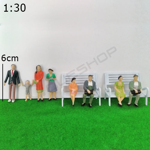 1 con người mô hình tỉ lệ 1:30, mô hình mini trang trí