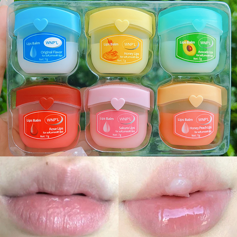 Moisturizing Lip Balm Set 4-8pcs All-natural Lip Mask for Dry Lips Refreshing Anti-Cracked Lip Gloss Treatment Vaseline Makeup.