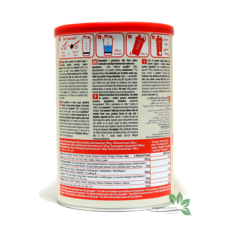 Organic almond powder sugar 400g-ECOMIL