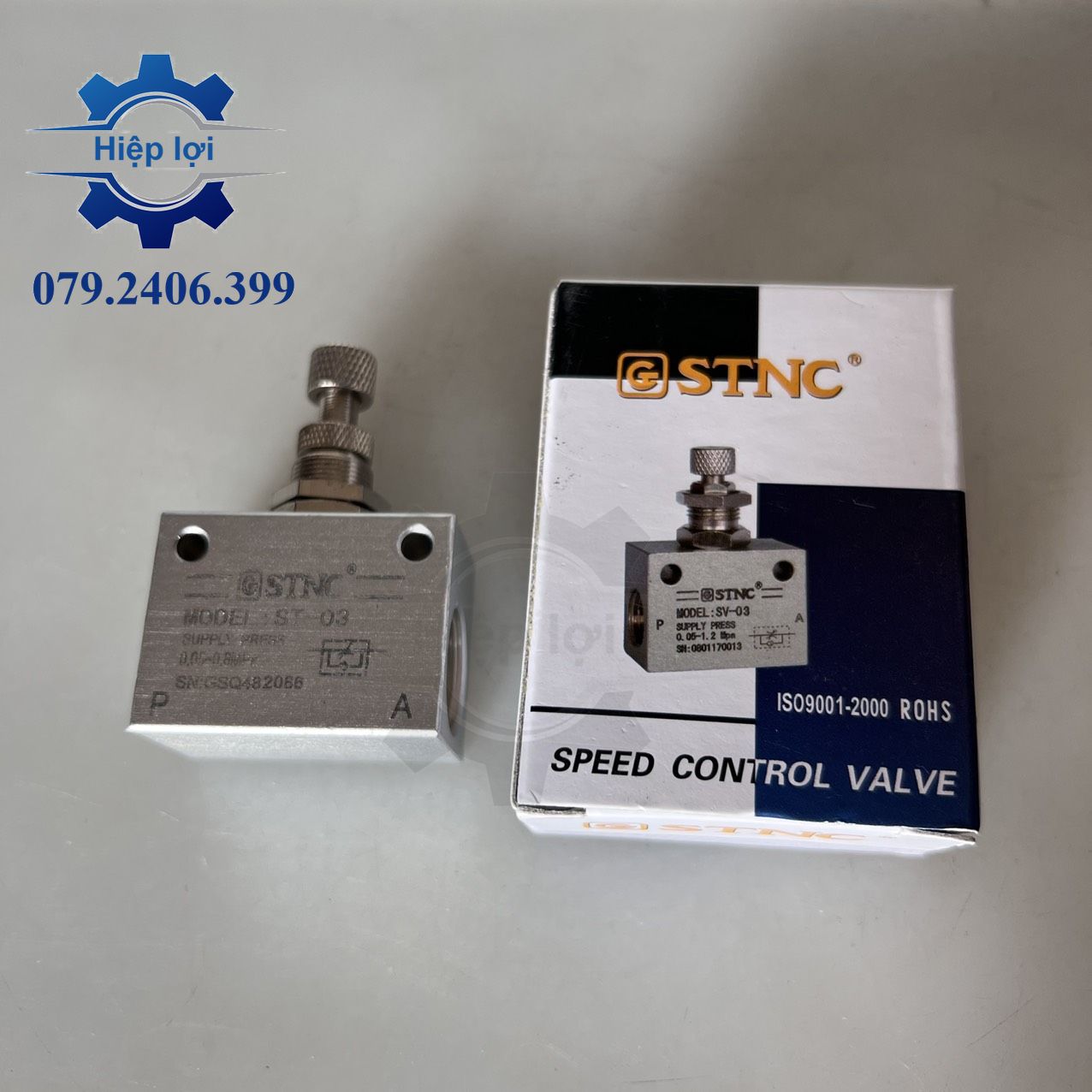 {STNC} Van Tiết Lưu Khí Nén ST01~10 – Tùy Chỉnh Lưu Lượng Dễ Dàng, Kiểm Soát Hơi Chính Xác Hơn
