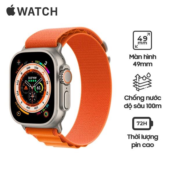 Apple watch ultra 49mm lte viền titanium 99% body mỹ ll/a