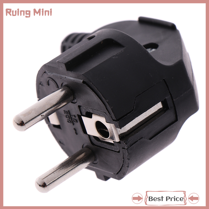 Ruing Eu AC Power Adapter Socket 16A 250V Connector Cable Electrical Detachable Plug