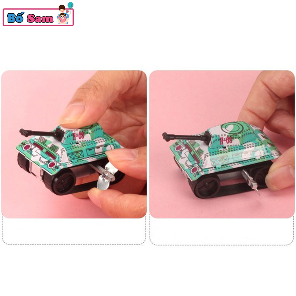 Đồ chơi xe tăng vặn cót mini cho bé Shop Bố Sam