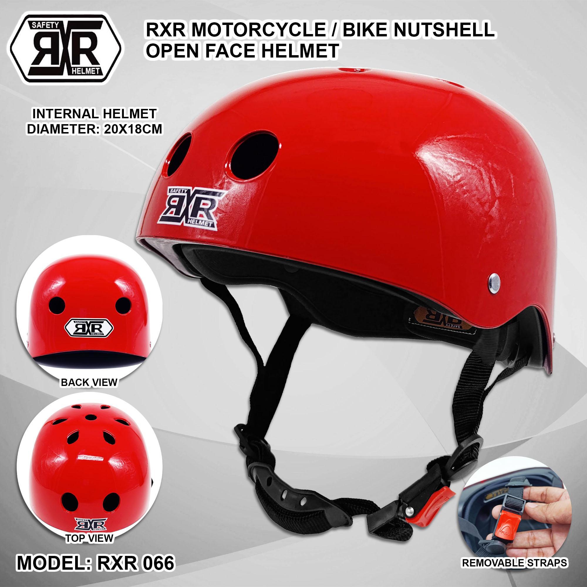 RXR 066 E MOTORCYCLE/BIKE NUTSHELL OPEN FACE HELMET Lazada PH