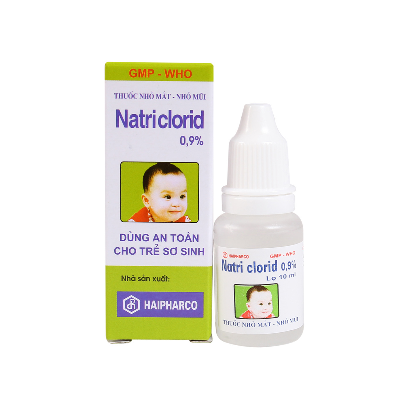 Nhỏ mắt, mũi Natriclorid 0,9% HP