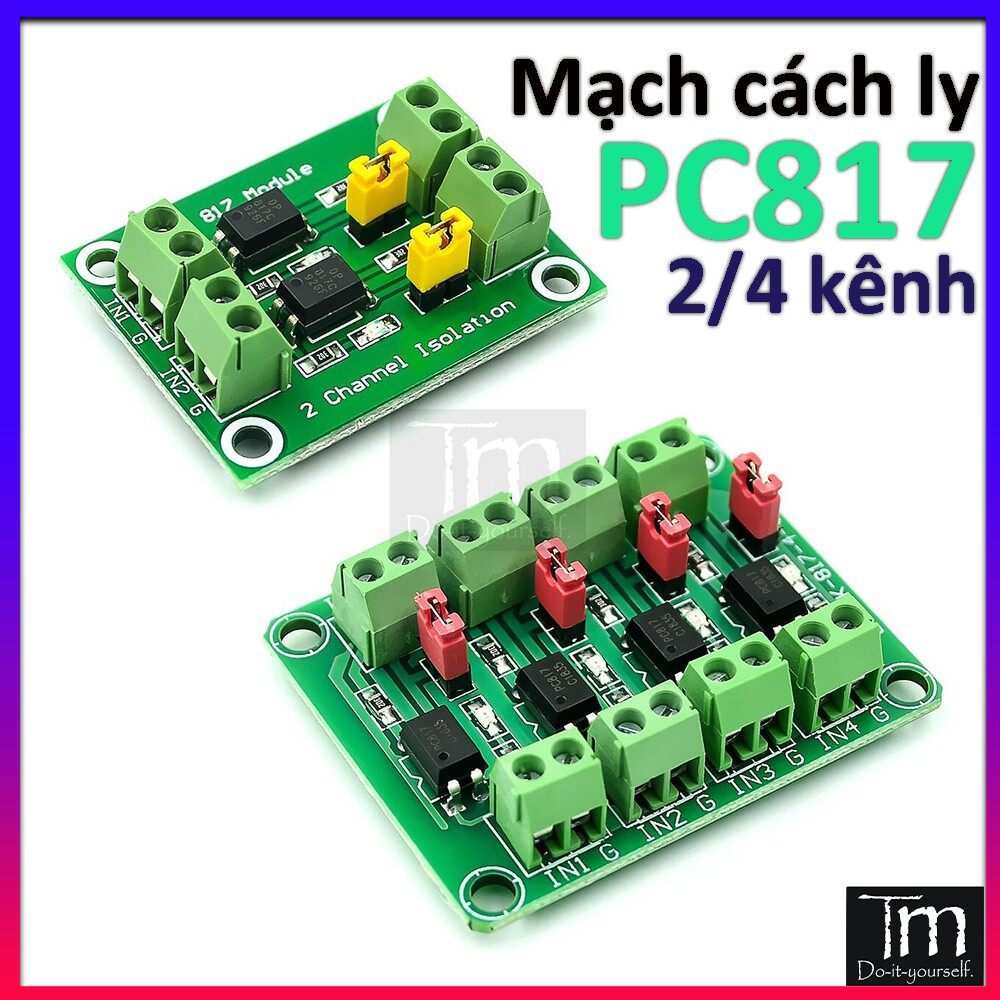 Mạch Opto Cách Ly 2-4 Kênh PC817