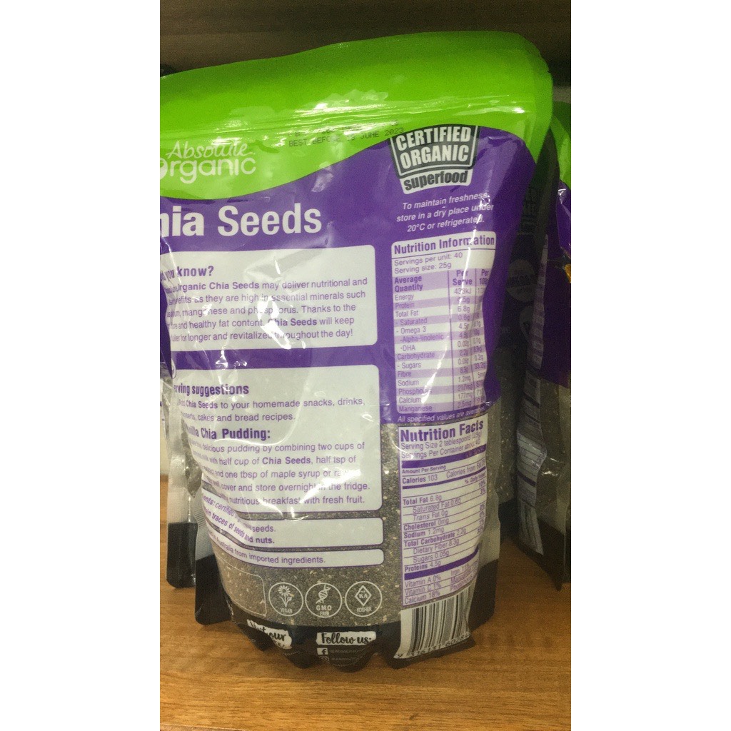 (Chính hãng) Hạt chia tím Úc 1kg