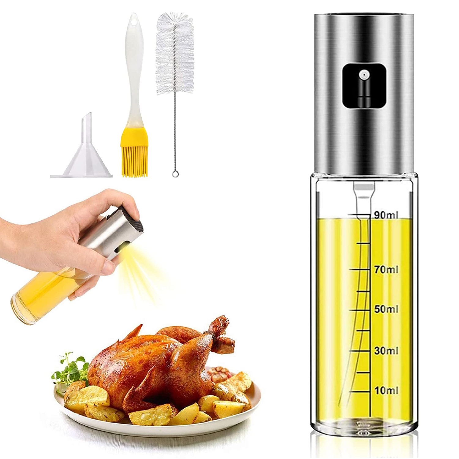 Oil Sprayer Mister For Cooking Olive Spritzer Air Fryer Vinegar