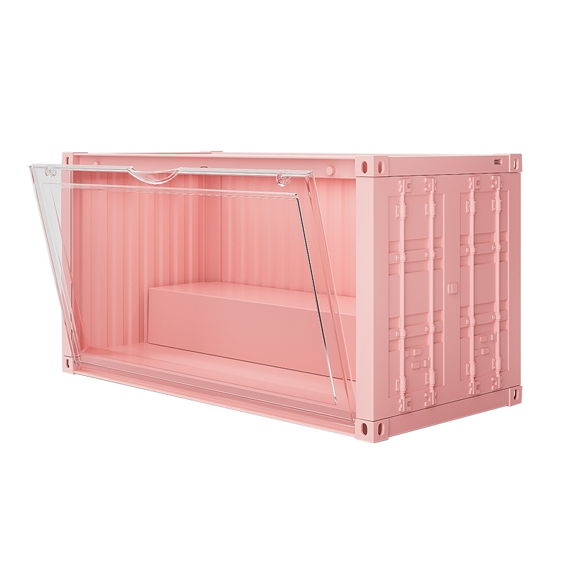 New container figure storage box blind box storage display stand Bubble Mart model display cabinet transparent dustproof