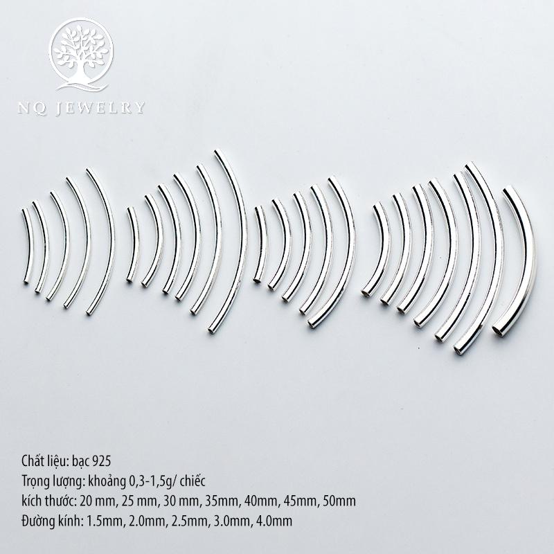Charm S925 hình ống dài - NQ Jewelry