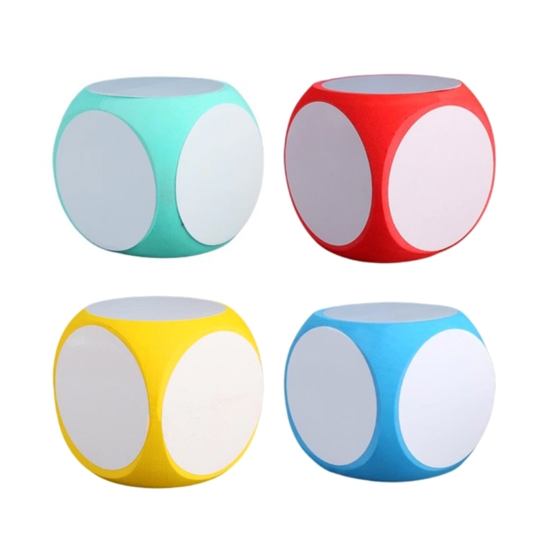 4x4 inch đa năng bảng trắng DICE giáo dục Cube Dice tẩy khô Cube viết trên lau Off tẩy khô Cục củ DICE
