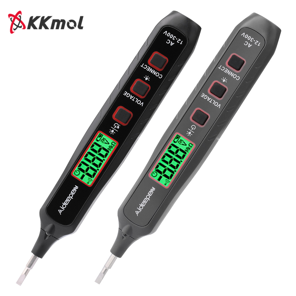 Kkmol loại bút đa năng kế kỹ thuật số điện áp xoay chiều thử nghiệm ntelligent chuyên nghiệp hiện tại Meter không tiếp xúc vôn kế cảm biến Bút thử nghiệm