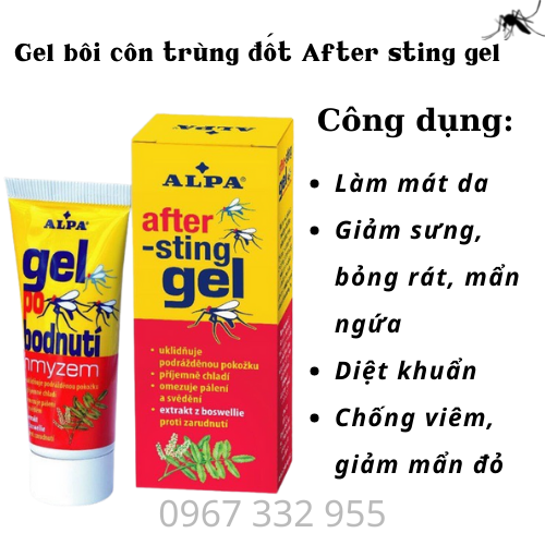 Gel bôi muỗi đốt, côn trùng cắn After-Sting Gel