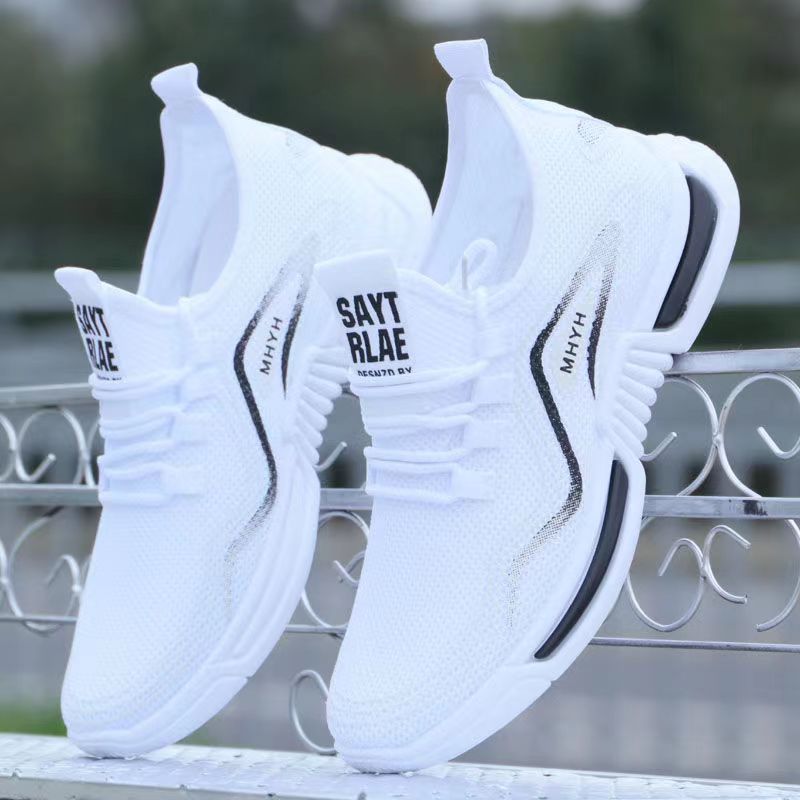 Kai Si Ke New men's shoes, sneakers, breathable little white shoes, flying weaving, breathable, casual men's style