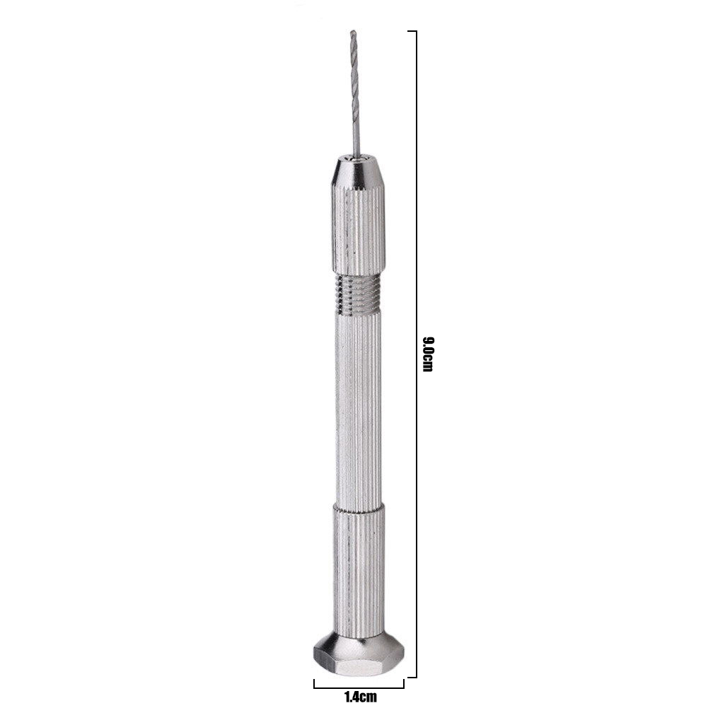 Bộ 11 Nhôm Mini Micro Móc Khóa Ngàm Máy Khoan Cầm Tay Với Xoắn Mũi Khoan Dụng Cụ Quay