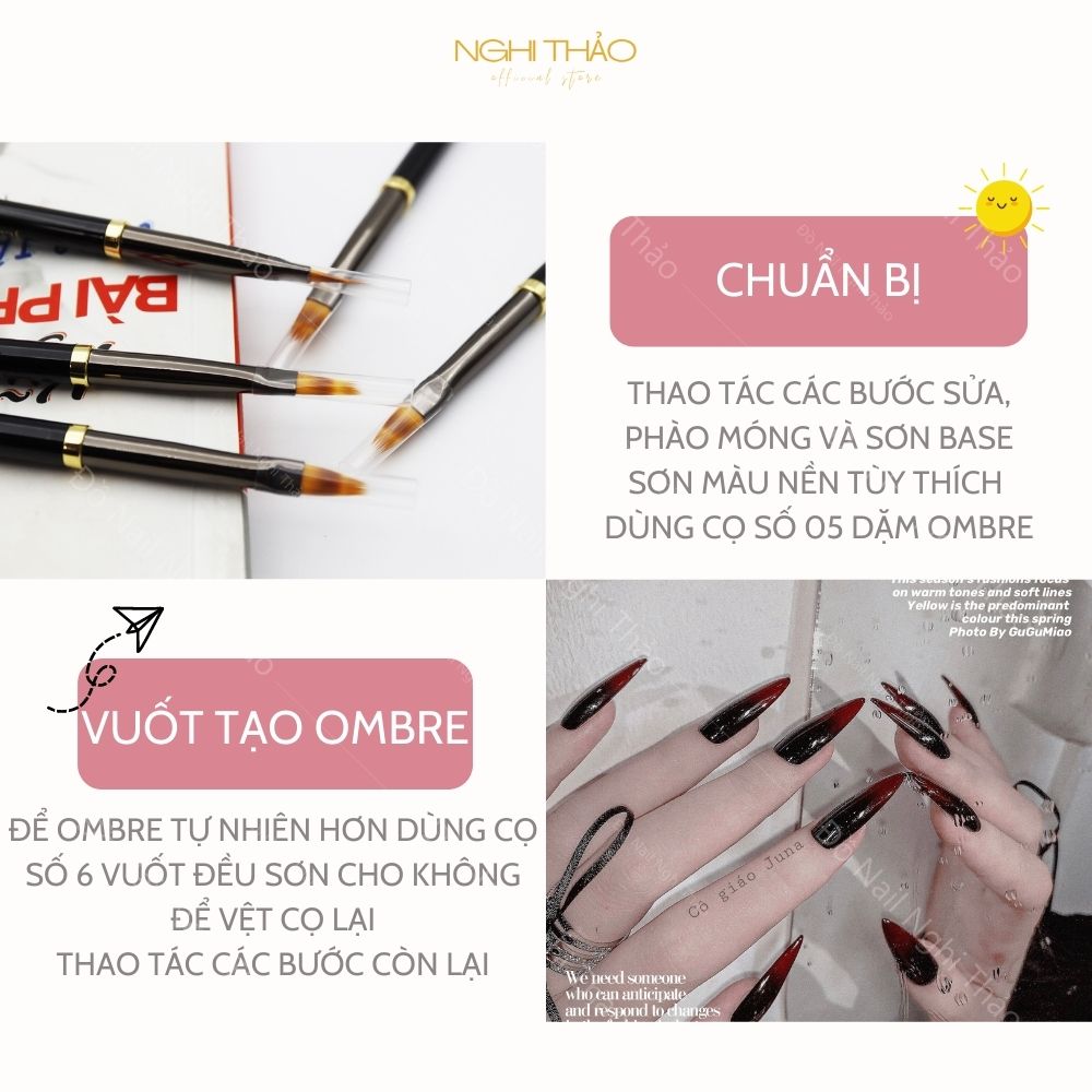 Cọ ombre vuốt Jeliva 06