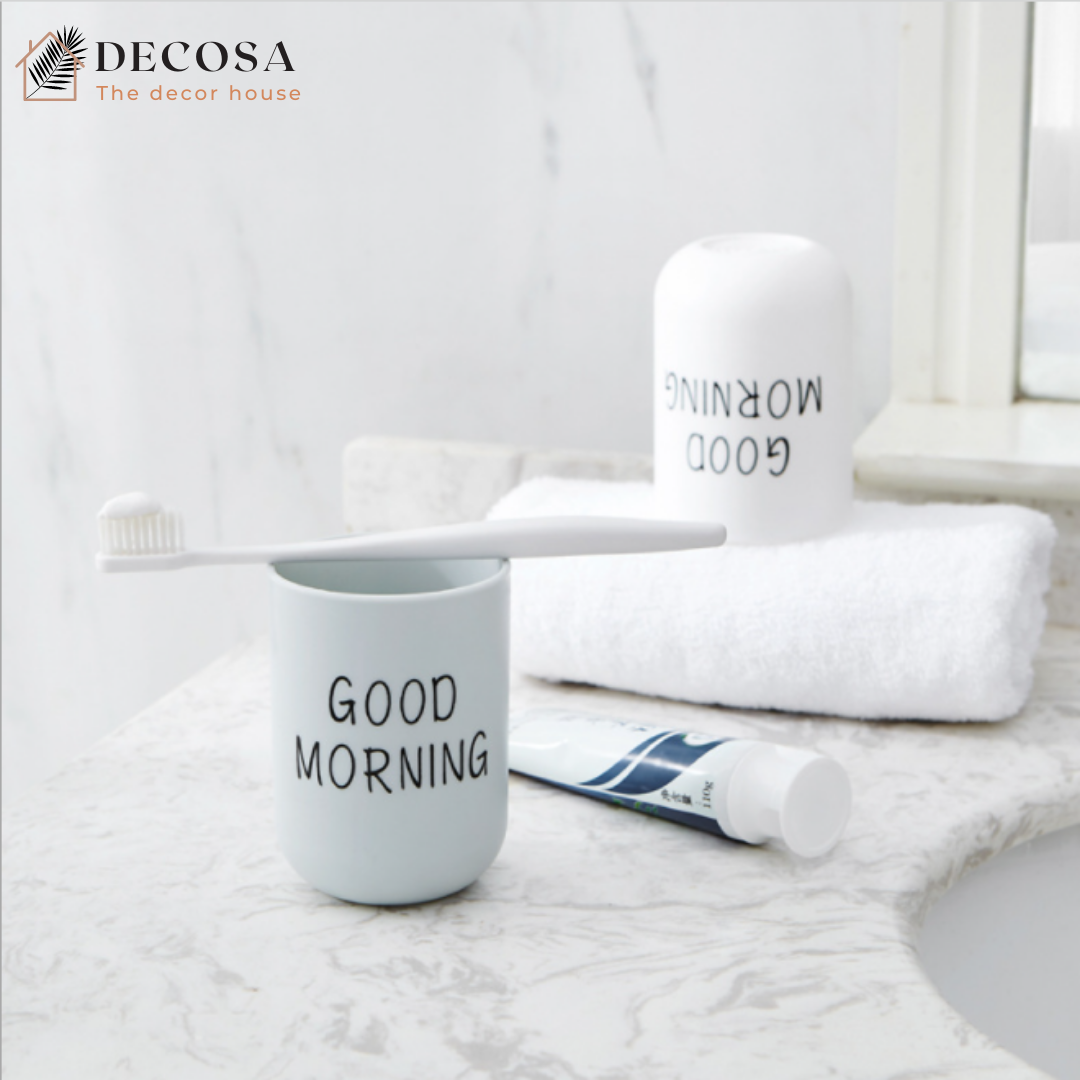 Ly uống nước ly đánh răng đựng bàn chải Decosa