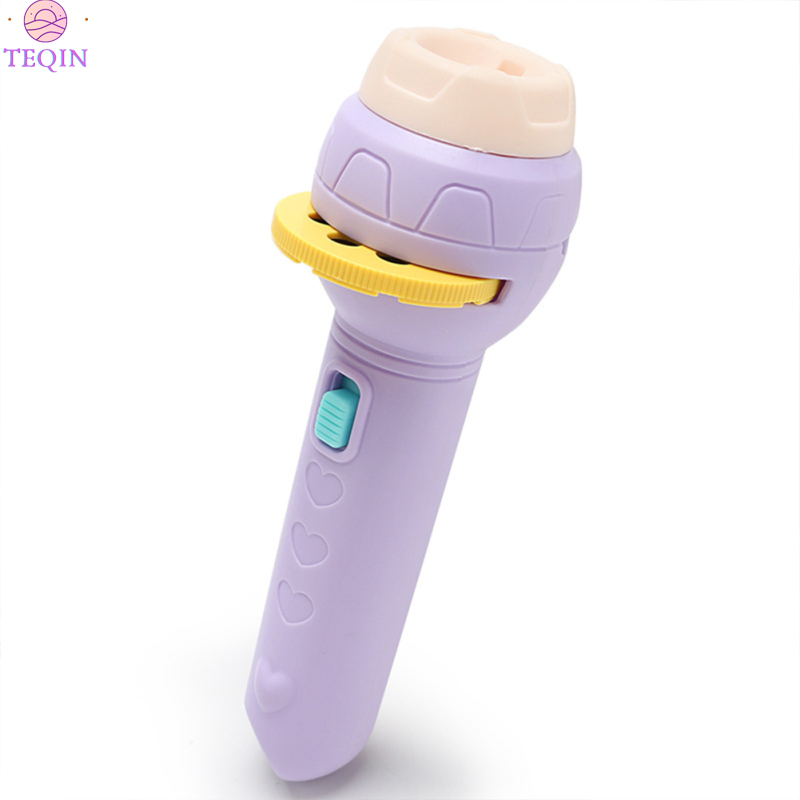 TEQIN IN stock Cognitive Projector Flashlight 56 Kinds Animal Pattern Projection Luminous Education Toys
