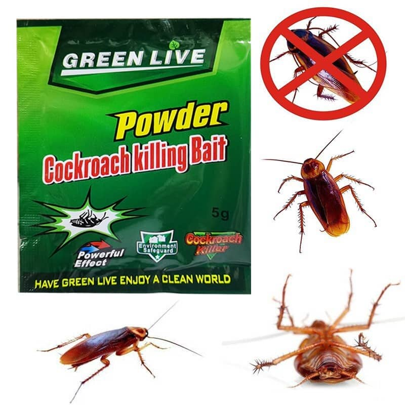 EFECTIVE POWDER COCKROACH KILLING BAIT ROACH KILLER PESTICIDE COCROACH ...