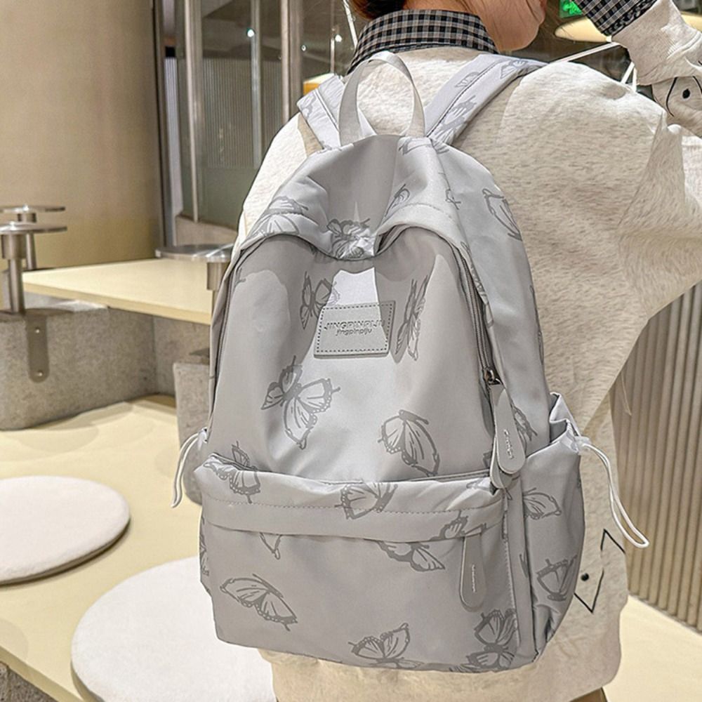 Portable%20Small%20Pack%20Butterfly%20Backpack%20Solid%20Color%20Zipper%20Shoulder%20Bag%20Handbag%20Fitness%20Casual%20Backpack%20Outdoor%20-%20Image%203