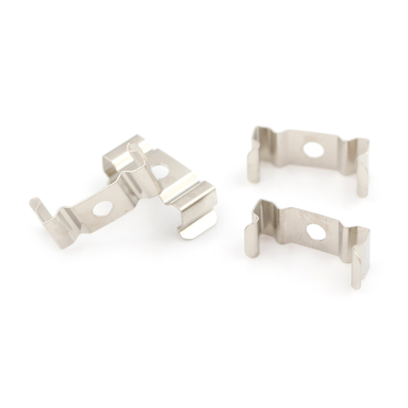 [Eqrbtl] 4Pcs T5 Fluorescent Tube Lamp Holder Bracket Clips Socket Silver