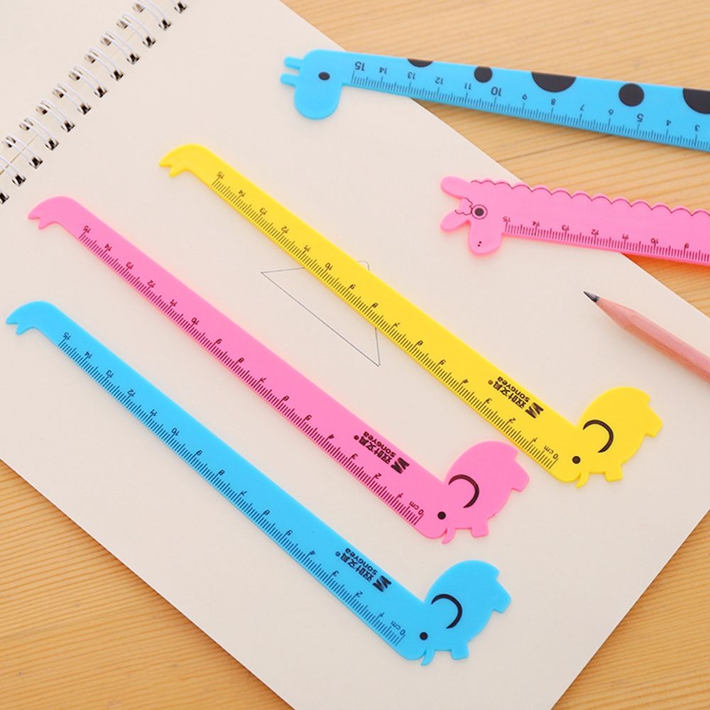 MMLUCK Double Sided Standard Stationery Architect Supplies Engineers Accessory Gauging Tools Ruler Giraffe Ruler Drafting Supplies Straight Ruler