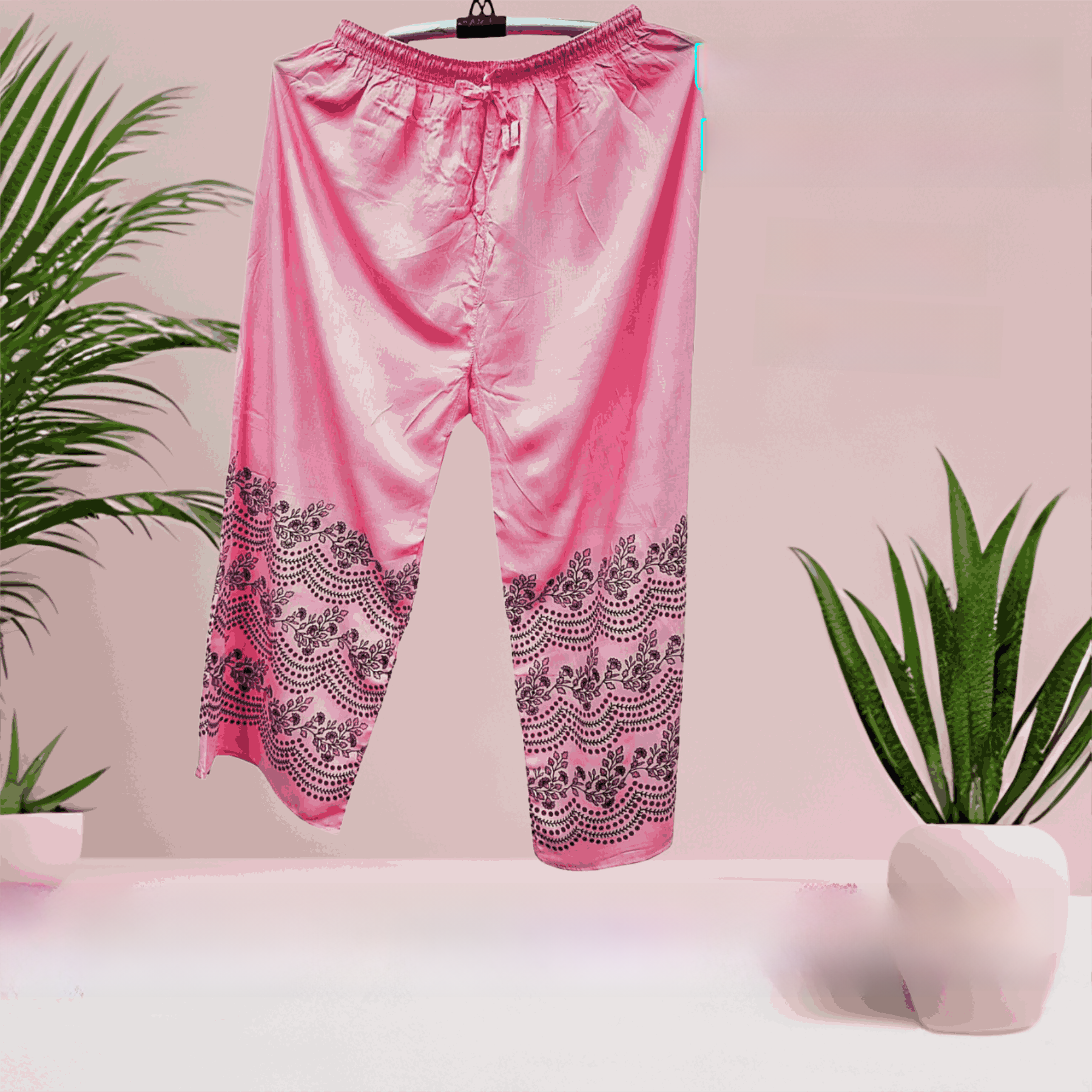Fashion Trend Soft Linen Print Plazzo For Woman