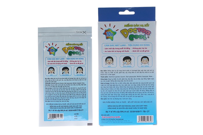 MIẾNG DÁN HẠ SỐT DOCTOR COOL (HỘP 6 MIẾNG)