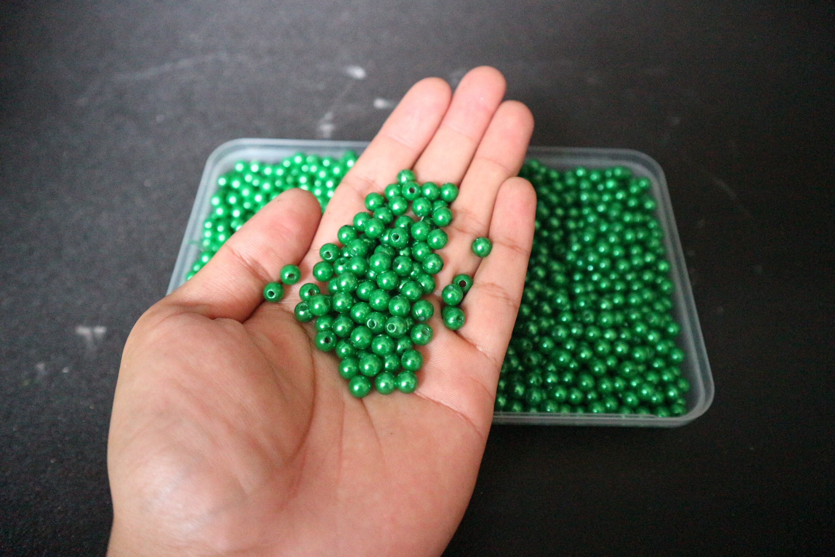 100gr hạt cườm tròn 6mm