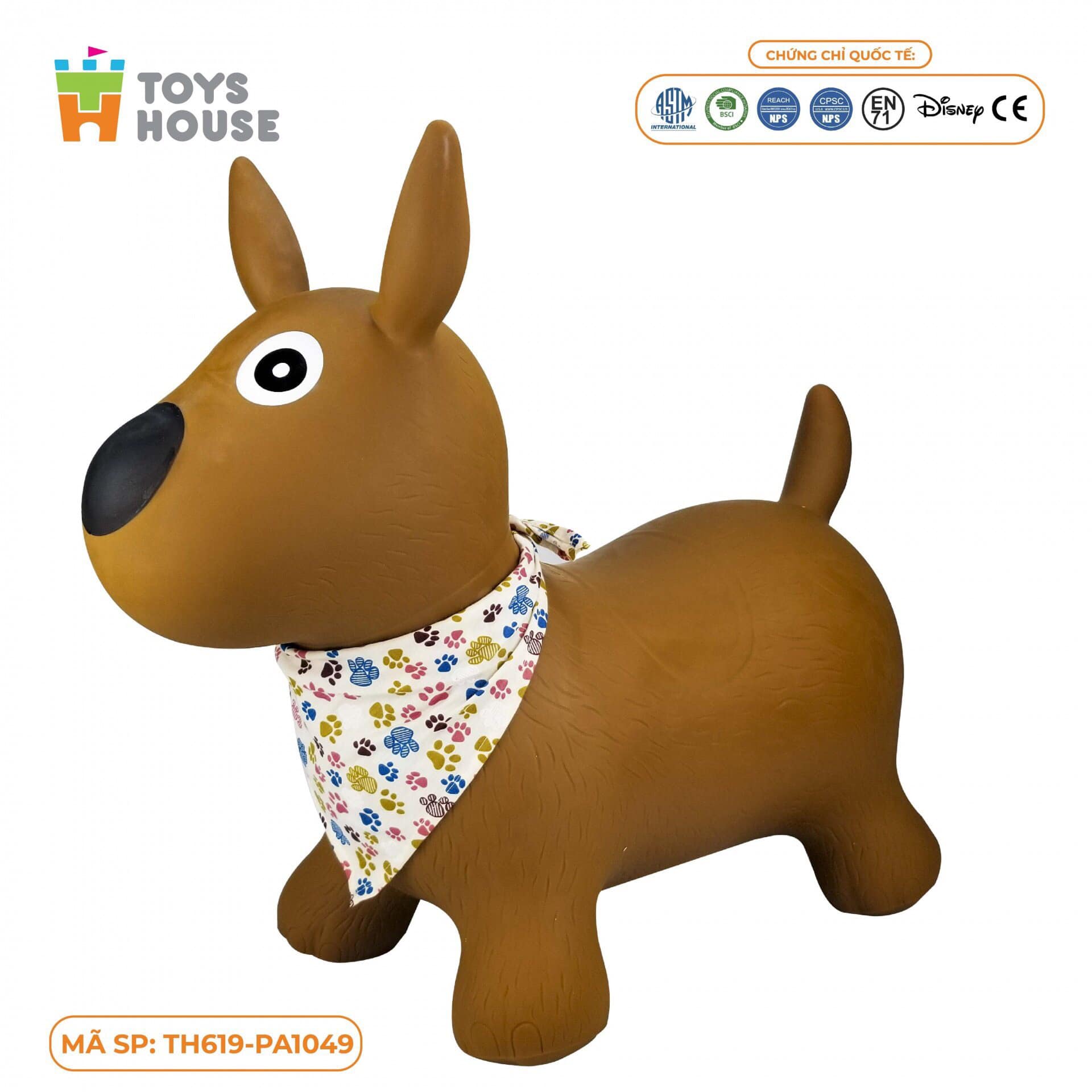 Thú nhún trẻ em cao cấp Toyshouse( có kèm bơm và hộp)