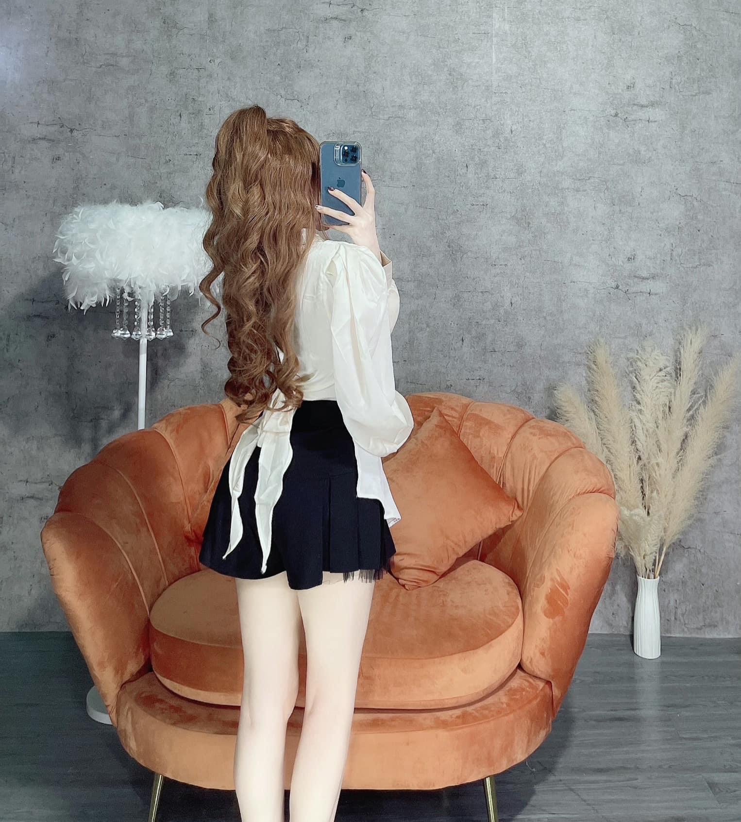 Áo kiểu sơmi chất satin siêu đẹp