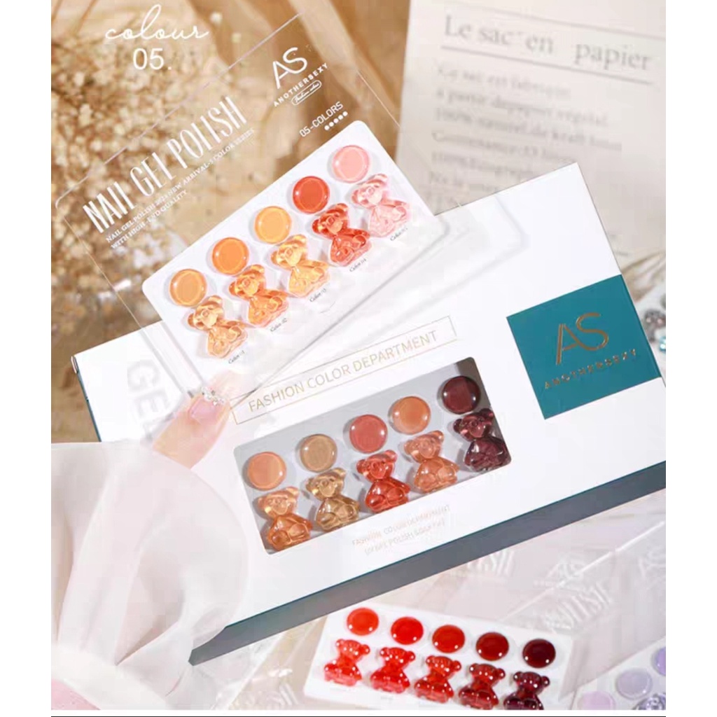 Set Sơn AS 5 Màu A3 Chai Xanh Cao Cấp - sinailmi