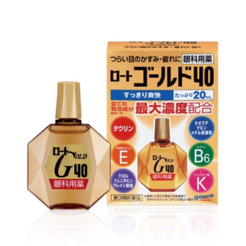 Nhỏ mắt Rohto Gold 40 nội địa Nhật