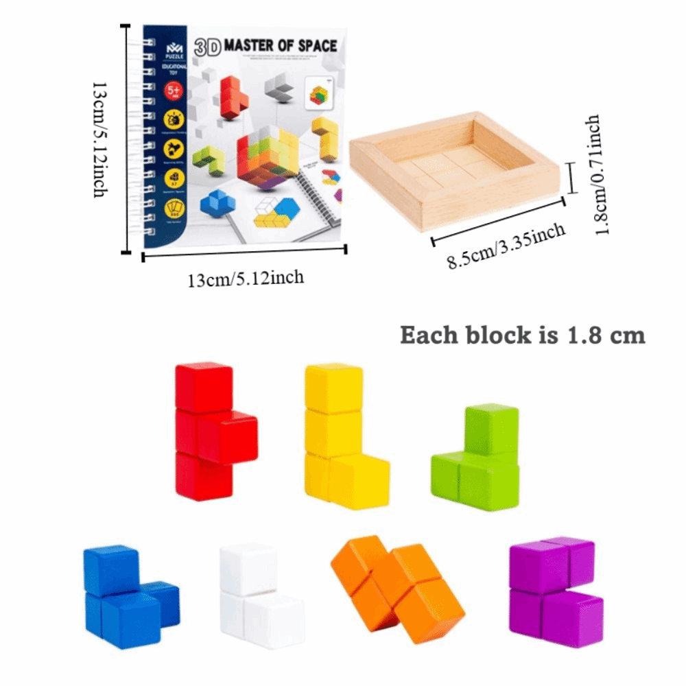 Baby Gift Creative Construction Wooden Building Blocks Brain Teaser DIY ...