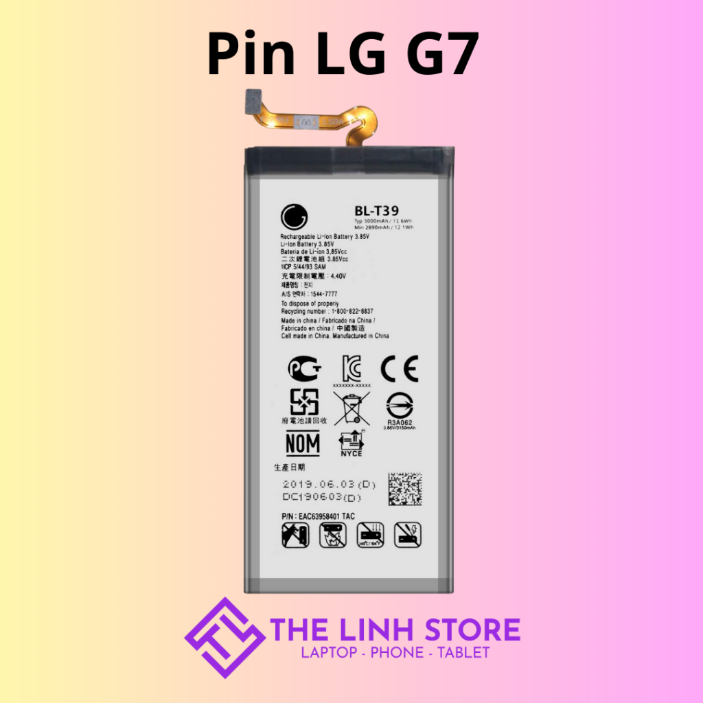 Pin LG G7 ThinQ BL-T39 3000mAh