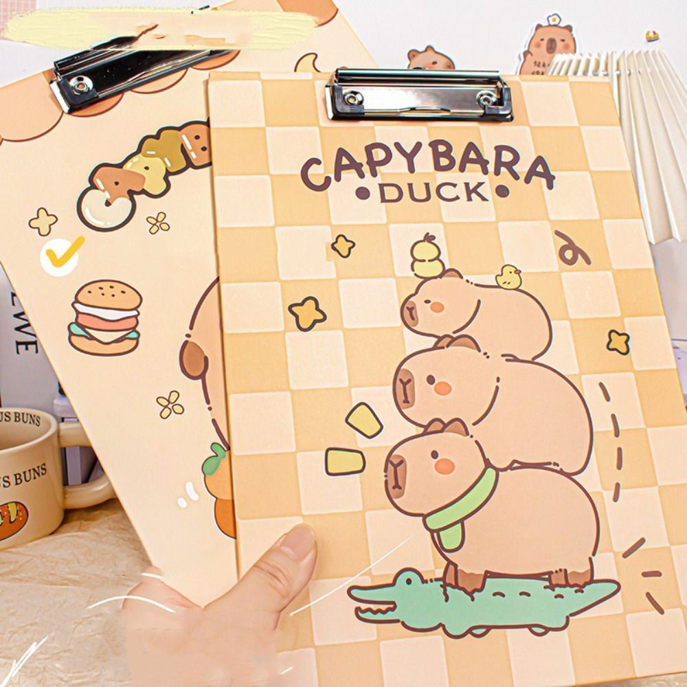 Cartoon Aesthetic A4 Board Clip Folder Good-looking File Storage ...