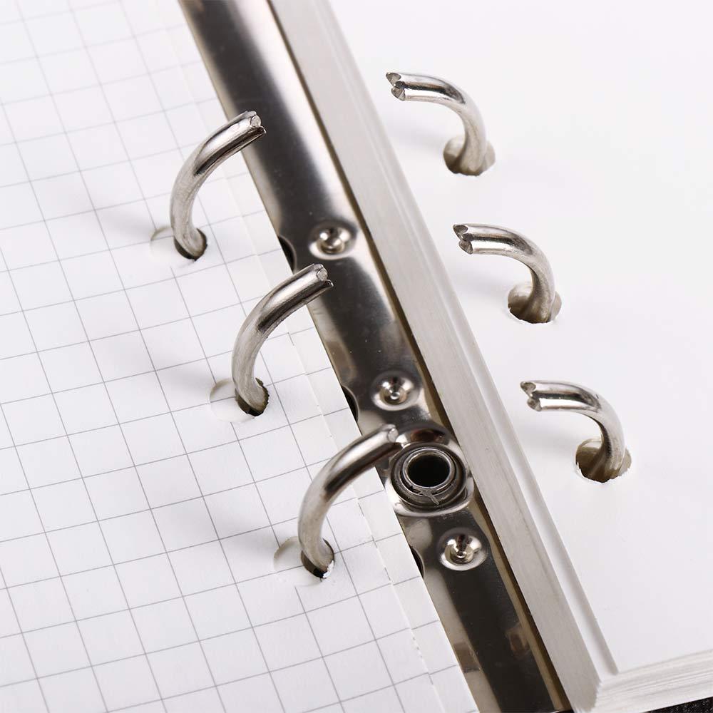 GOLDMINES A4/A5/A6/A7 Office Supplies Plastic Transparent Folder Binder Notebook Planner Loose Leaf Ring