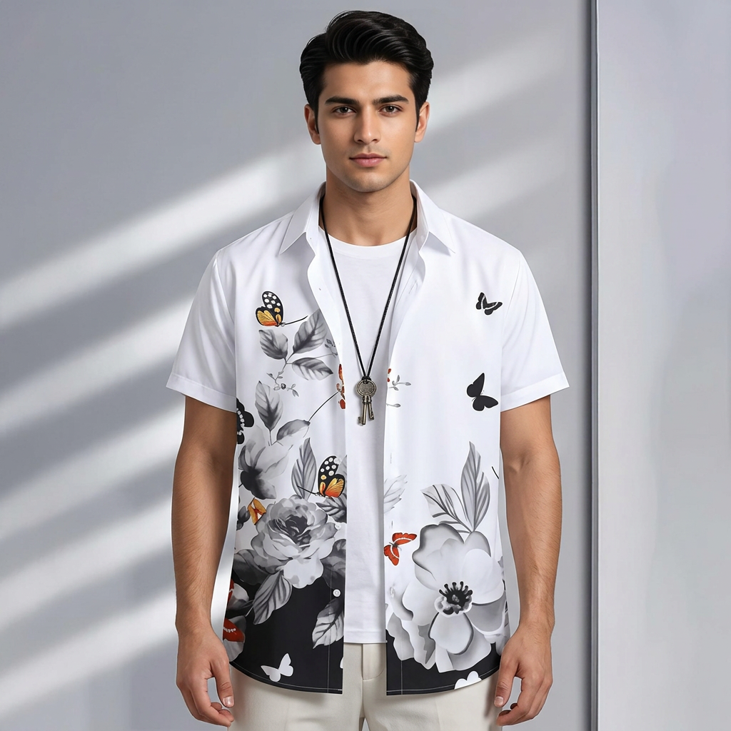 New Half Sleeve Cotton Shirt For Men
