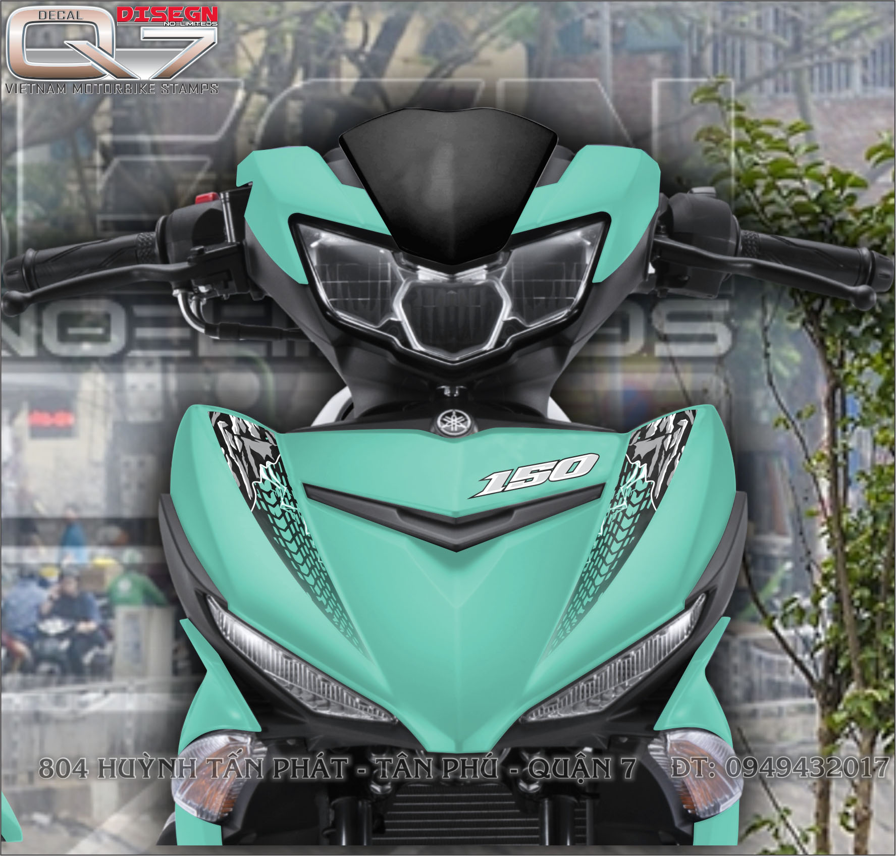 Tem rời EXCITER150 - XANH LÁ