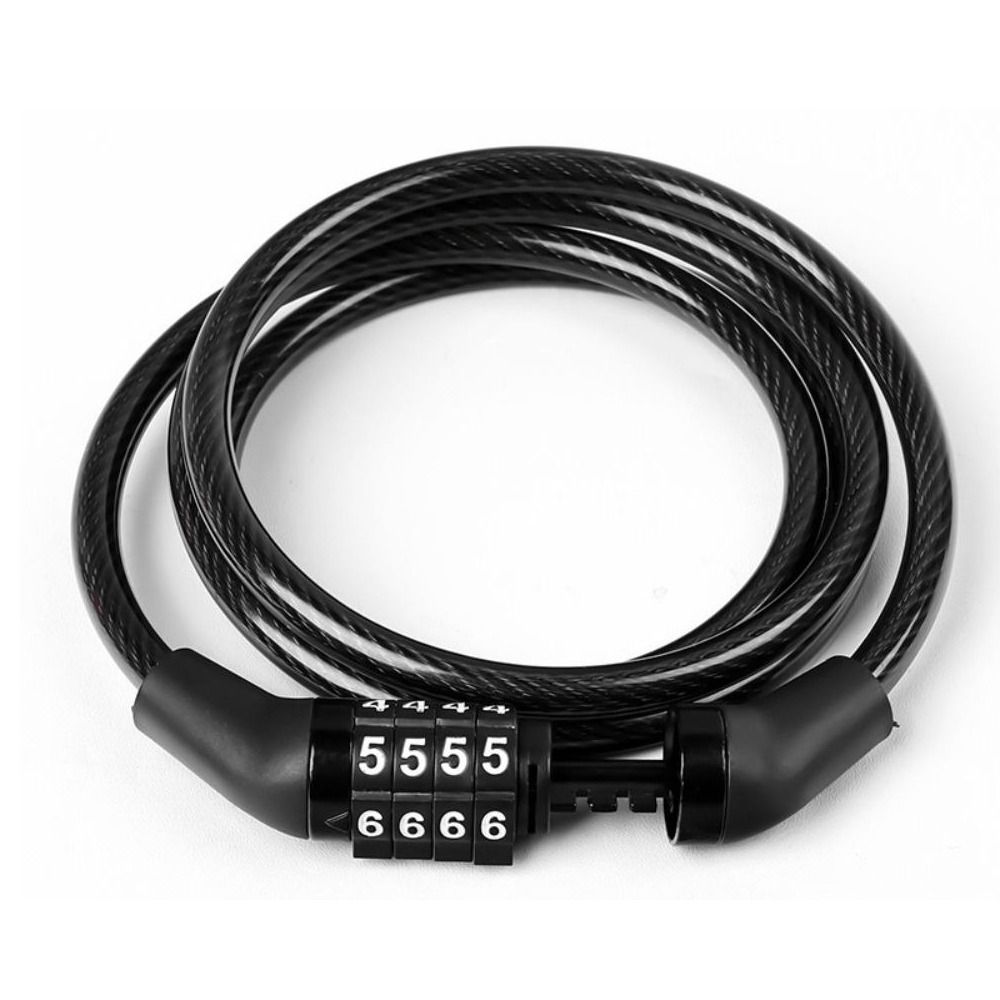 PENGA Mã 4 chữ số Khóa xe đạp Chống Trộm An toàn Khóa mật khẩu xe máy Phụ Kiện Xe Đạp Di động Khóa xe đạp mật khẩu Xe tay ga