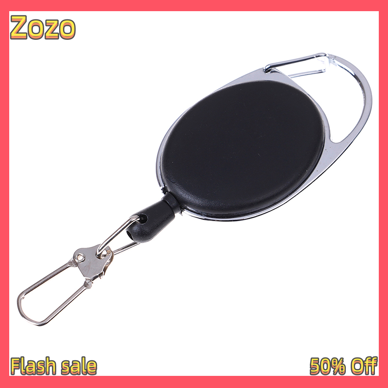 Zozo ✨Ready Stock✨ 1 Pcs Recoil extendable key chain ring clip pull keyring retracting